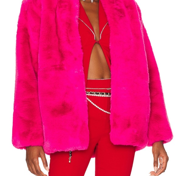 NWT Lovers + Friends Zoe Faux Fur Coat - Picture 9 of 14